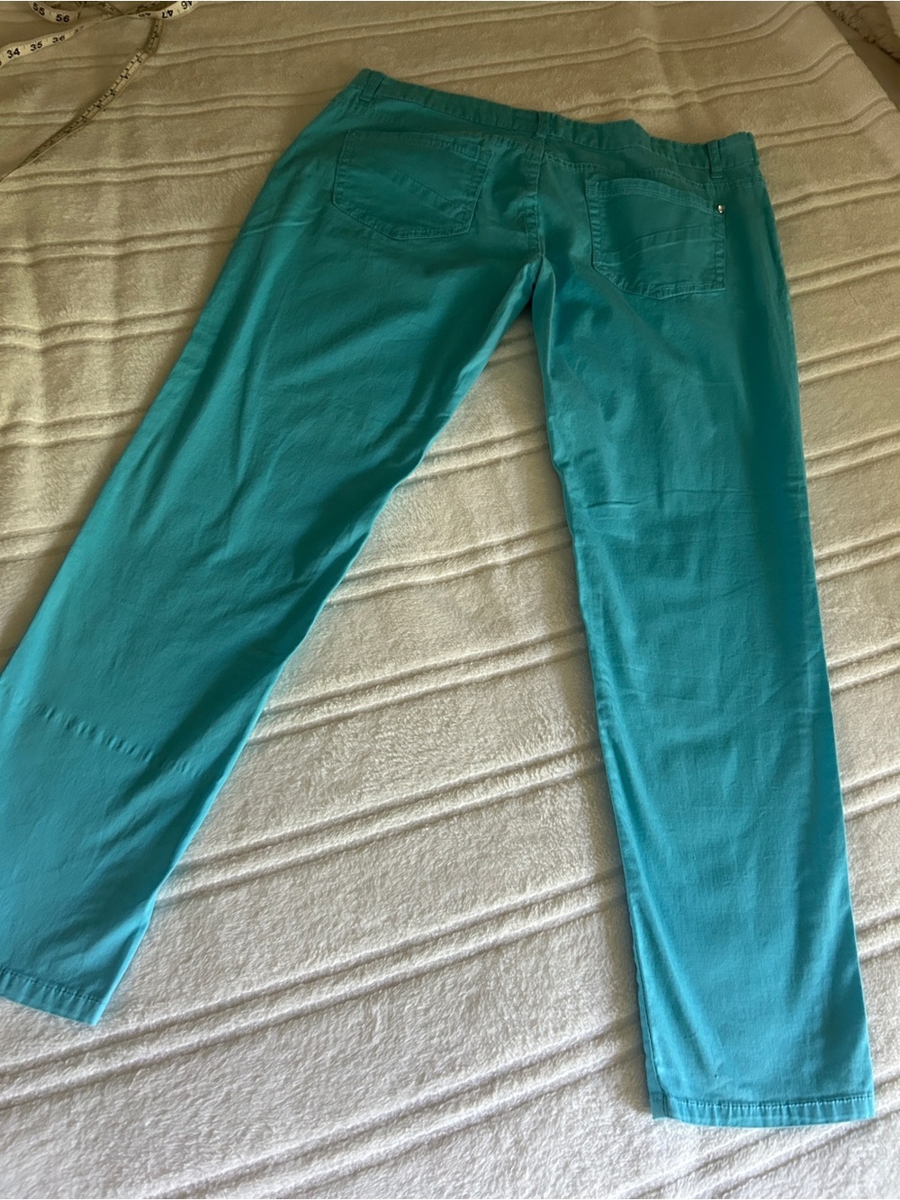 Crystal Vogue Turquoise Blue Pants Womens Sz 11 - Picture 14 of 16